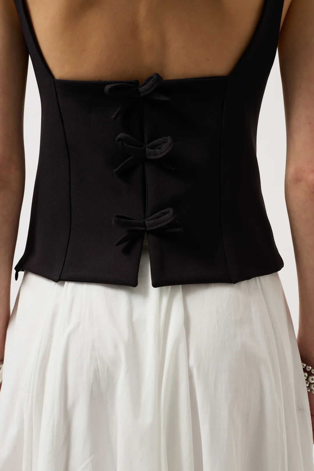 Rückblick Bluse Tiefschwarz