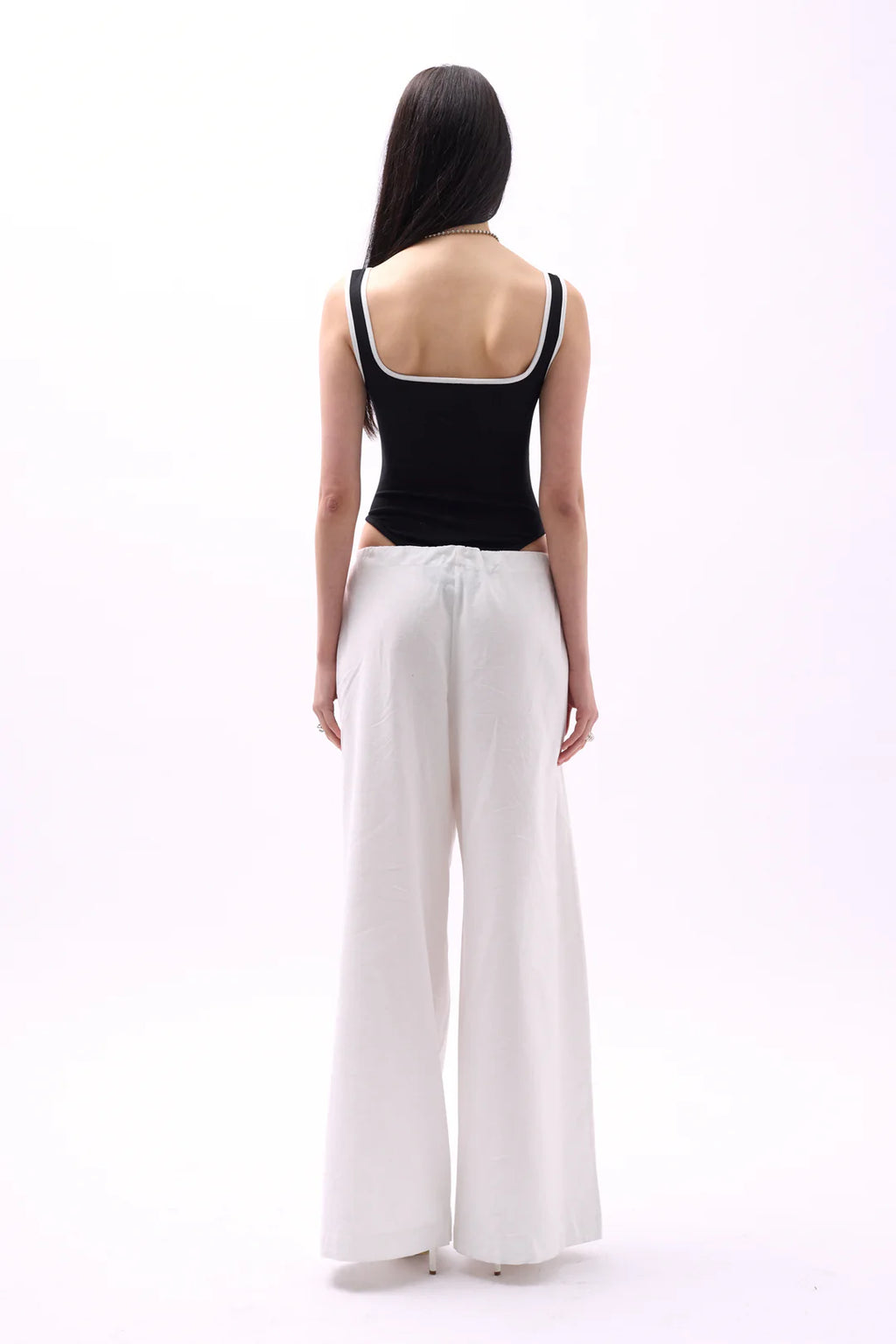 Piping Bluse SchwarzWeiß