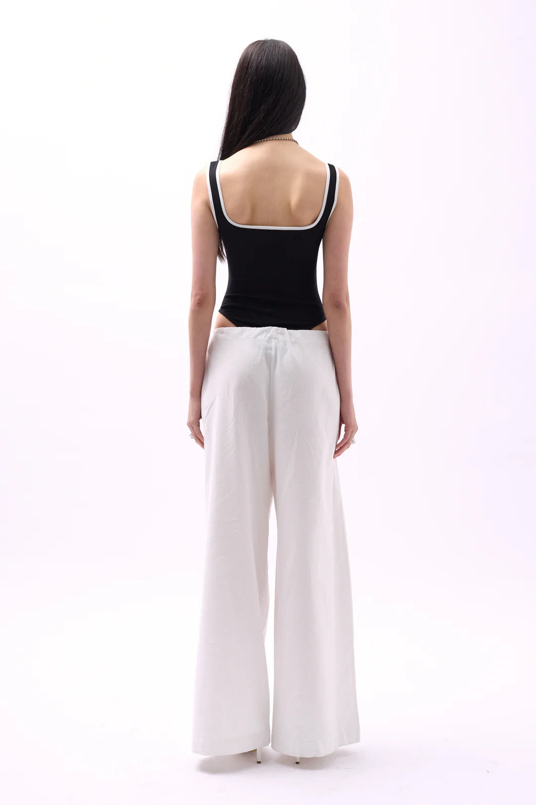 Piping Bluse SchwarzWeiß