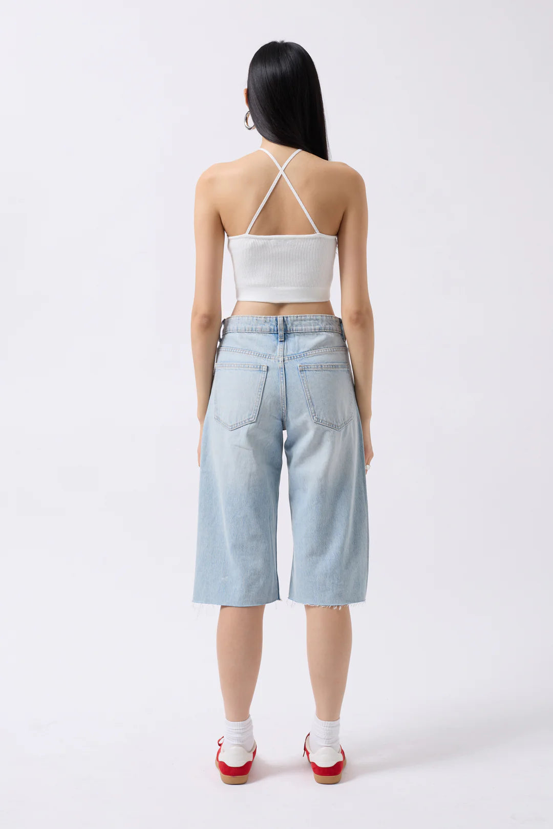 Schlitz Crop Weiß