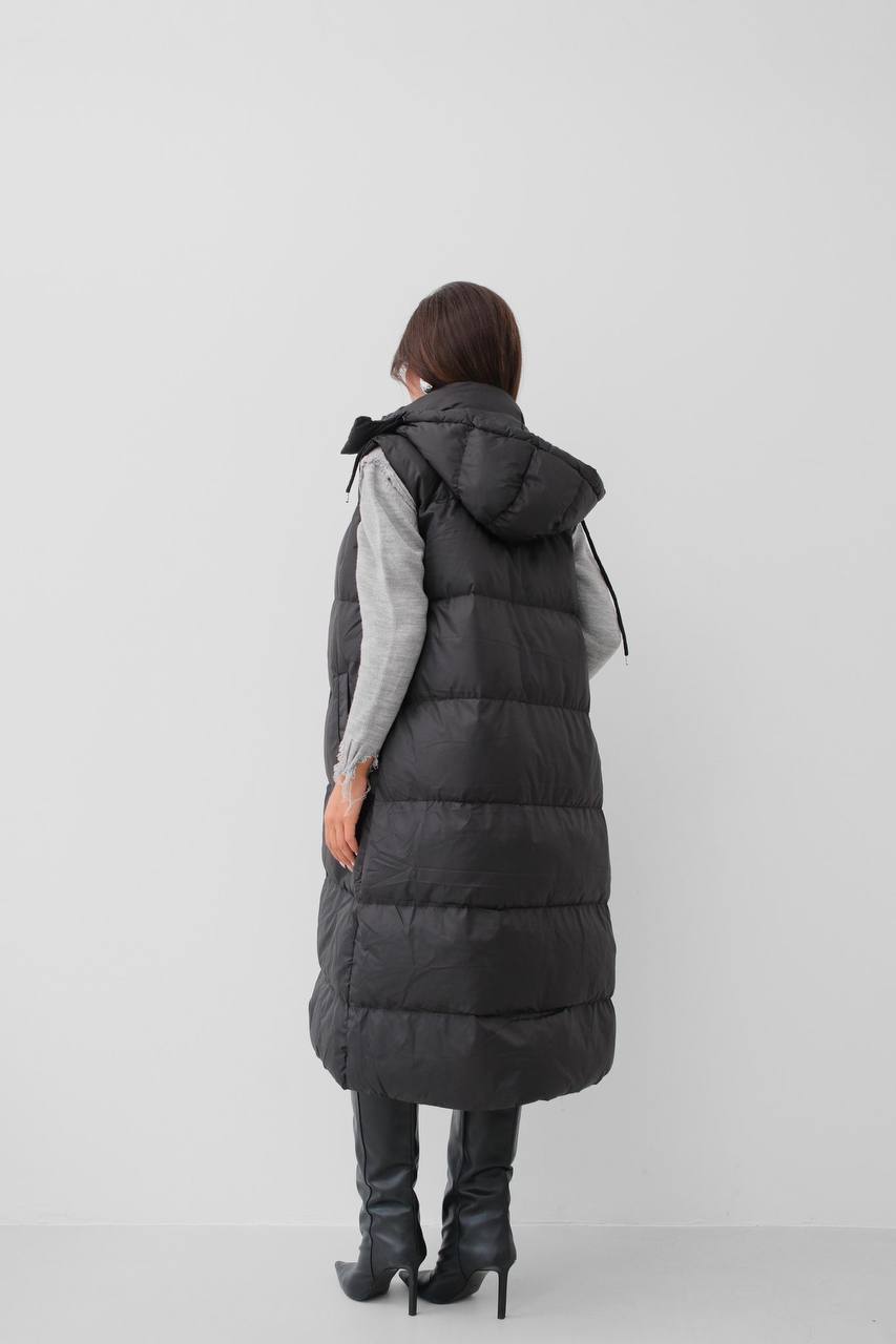 Hooded Infkatable Maxi Vest