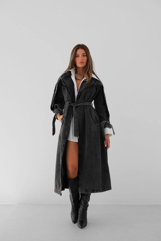 Denim Trench Coat