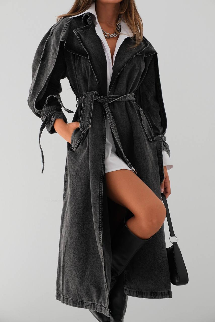 Denim Trench Coat