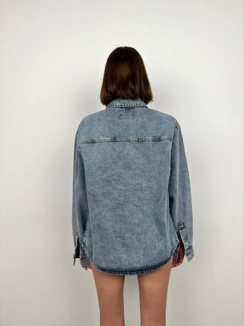 Oversize Denim Shirt Jeans