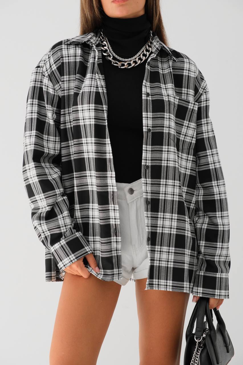 Oversize Plaid Shirt